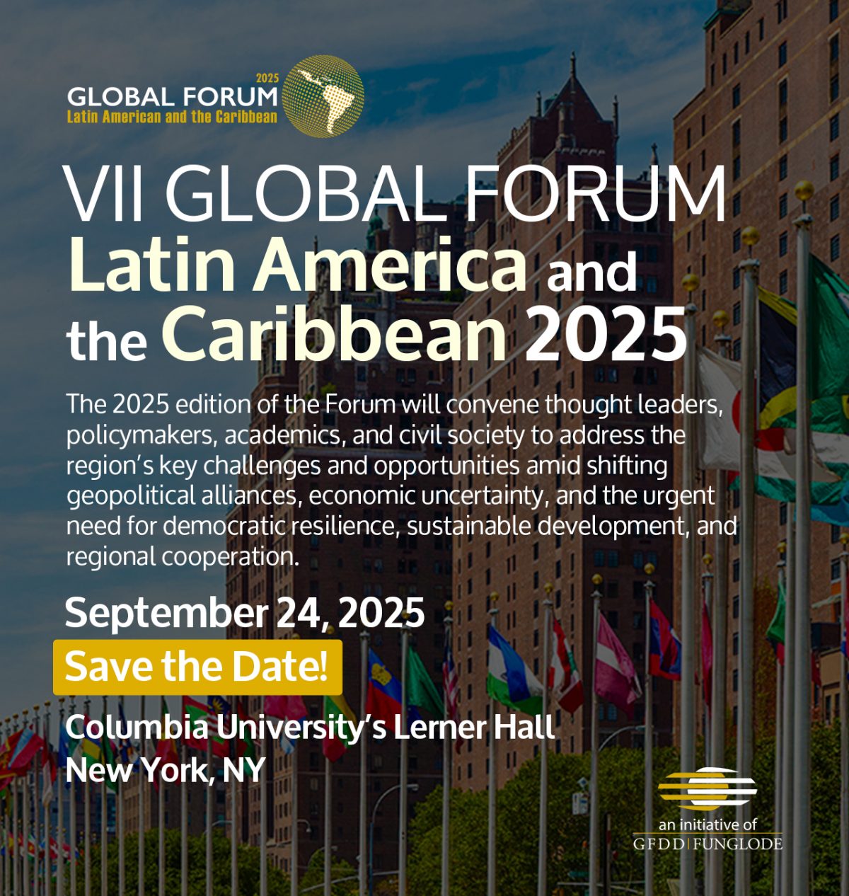 Expresidente Leonel Fernández encabezará VII Foro Global sobre América Latina y el Caribe en Nueva York